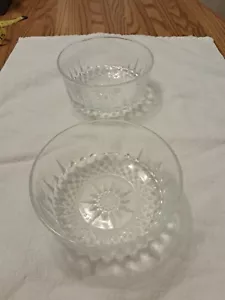 Arcoroc France Starburst Rautenmuster Klarglas Schale 5" Ersatz Vintage - Bild 1 von 4