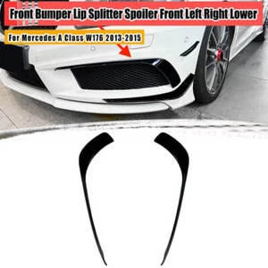 Links+Rechts Für Mercedes A Klasse W176 2012-15 Stoßstange Lippensplitter Unten - Bild 1 von 6