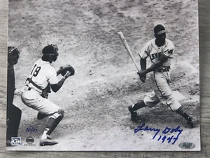 LARRY DOBY SIGNED INDIANS 1ST BLACK IN AL 8x10 1ST AT BAT #30 of 47 STEINER COA - Picture 1 of 11