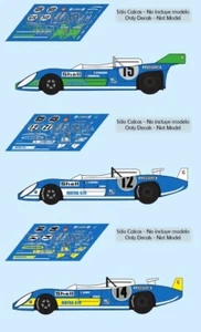 Decals Matra MS670 Le Mans 1972 1:32 1:43 1:24 1:18 MS 670 calcas - Foto 1 di 4