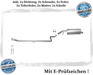 Auspuffanlage für Peugeot 207 / 207 SW 1.4 54KW Auspuff Dichtung Schelle - Bild 1 von 4