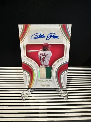 Colección Inmaculada Panini 2023 Firma Pete Rose/8 🔥Soporte Automático 🟢Reliquia  Foto 1 de 2
