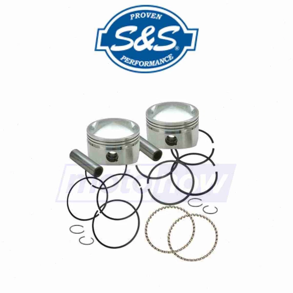 S&S Cycle Forged Pistons for 88ci.- 103ci. for 1936-1952 Harley Davidson EL qh - Image 1 of 4