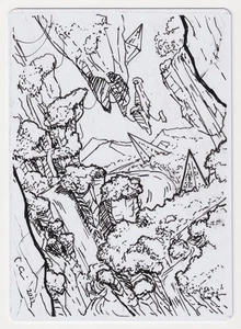 Signierte FOLIE Copperline Schlucht Proof Skizze LP Künstler Chris Ostrowski MTG AP 6/30! - Bild 1 von 2