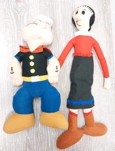 Peluche vintage Popeye e olio d'oliva 12" anni 90 ottimo  - Foto 1 di 4