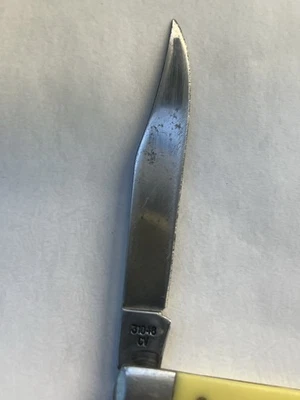 Case 3.25" Slimline Trapper 31048 Farmers Knife - Yellow 1997 CV - Image 1 of 4