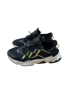 adidas Ozweego Chunky Trainers - Black with Neon Stripes - Men's Size 10 - Picture 1 of 7