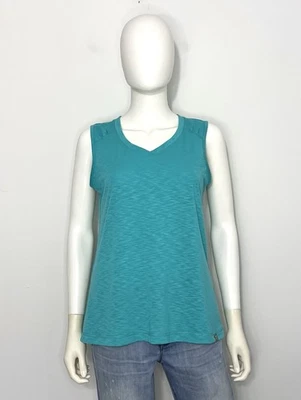 Title Nine Womens Tank Top M Heather Green Sleeveless V- Neck Logo - Image 1 of 4