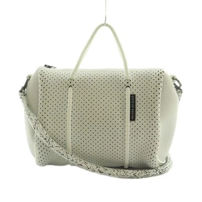 STATE OF ESCAPE Precuela S 2WAY Bolso de Mano Bolso de Hombro Punzonado Blanco MI OS Damas Foto 1 de 4