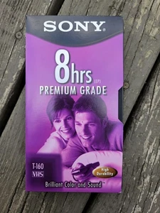 Sony 8 Stunden Premiumqualität VHS brandneu leeres Videokassetten (T-160) - Bild 1 von 3