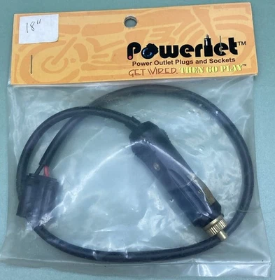 NEW Powerlet 18" DUAL FEMALE 10 AMP CHARGER PLUG - Image 1 of 3