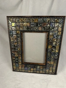 Bilderrahmen 2000er byzantinisch inspiriert mehrfarbig geprägt Metall & Glas Mosaik - Bild 1 von 6