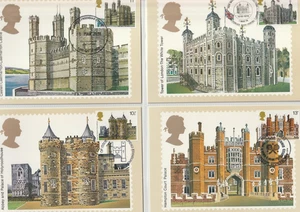 1978 GB Royal Mail Historic Buildings Used PHQ 28 (set of 4 cards) - 1 March 78 - Picture 1 of 2