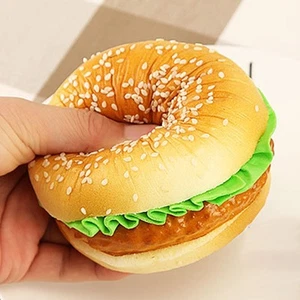 Espositore Simulato Hamburger Puntelli Decorazione Elastico Cibo Finto Realistico - Foto 1 di 7