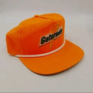 RARE New Vintage Gatorade Rope Cap Hat All Orange Made in USA Embroidered Logo - Bild 1 von 16