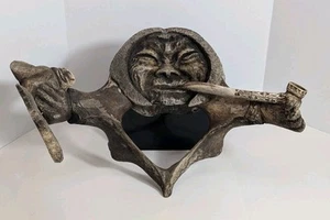 Antique Inuit Whale Vertebrae Scrimshaw - Picture 1 of 13