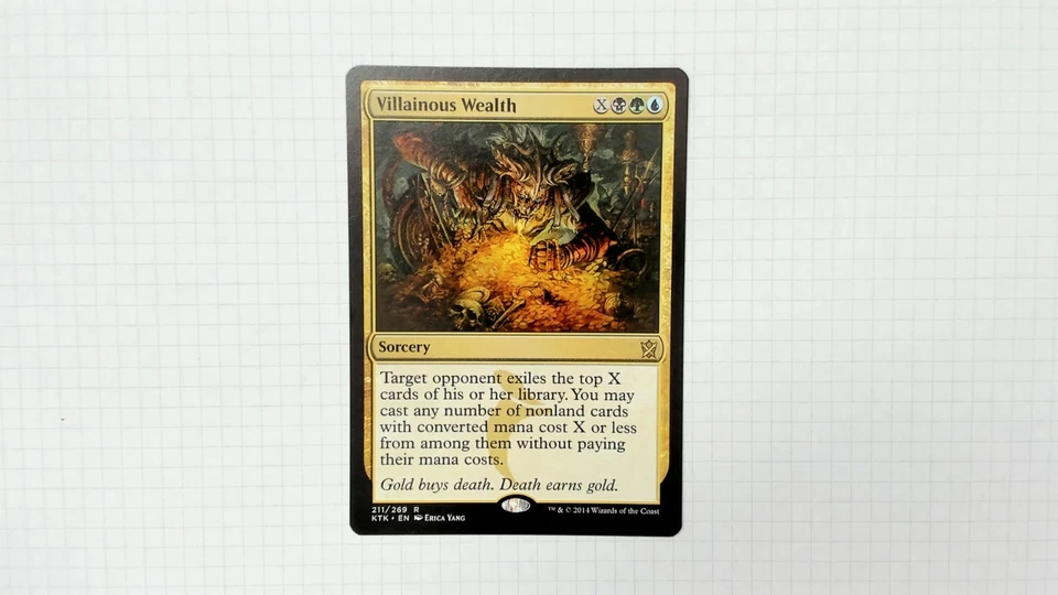 Villainous Wealth Khans of Tarkir Regular MTG - Image 1 of 1