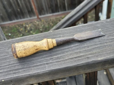 Vintage Eclipse Brand  1” Wood Chisel  Wood Handle  - Image 1 of 4