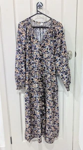 Elm Dress Panorama Print Colourful Abstract Geometric Generous 14 Pockets - Picture 1 of 6