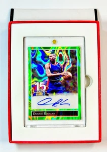 2025 Leaf 15th Anniversary Gold Leaf Stars Dennis Rodman REFRACTOR AUTO 1/1 SP - Picture 1 of 8