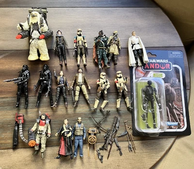 Star Wars Vintage/Básico ROGUE ONE LOTE x16 TVC Cassian K-2S0 Jyn Saw Baze Morrof+ - Imagem 1 de 4