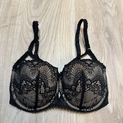 Adore Me 30DDD Black Lace Push-up Bra. Sexy Lingerie Gothic EUC - Image 1 of 4