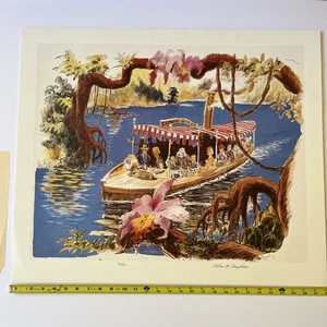 DISNEYLAND JUNGLE CRUISE BOAT COLIN CAMPBELL LIMITED 300 IMAGINEER SIGNED - Picture 1 of 19