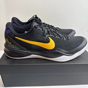 Nike Kobe 8 Protro Lakers Away Black HF9550-001 Men's Size 12 New NIB - Picture 1 of 8