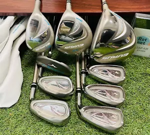Women Mizuno EURUS Fullset 1w 5w 5hybrid Iron 789PS 9pic L Flex Golf Club Ladies - Picture 1 of 24