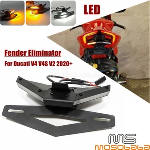 Rear Tail Tidy LED Fender Eliminator For Ducati V4 V4S V2 LED Turn Signals Amber - Bild 1 von 10