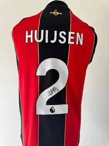 Signed DEAN HUIJSEN Shirt - AFC Bournemouth - PROOF/COA - Spain Juventus Roma - Picture 1 of 4