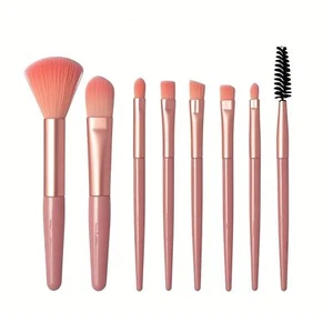 Makeup Brushes,Makeup Brush Set, 8 PCS Travel Make Up Brush Kit Mini,Cosmetic Br - Picture 1 of 7
