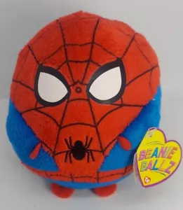 Spiderman Ty Beanie Ballz Ball Shape Plush Toy Marvel 2012 - Picture 1 of 13