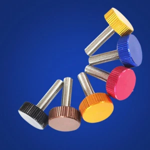 M5*16/20/25 Colorido Tornillo trenzado Perno de cabeza moleteada Tornillo de ajuste apretado a mano - Imagen 1 de 7