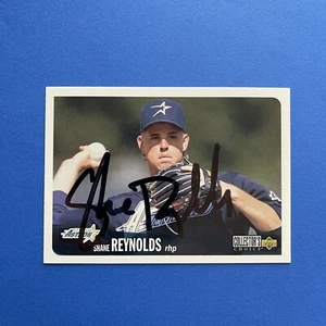 1996 UD Choice #164 Shane Reynolds VTG Auto STADIUM Signed On-Card Autograph - Picture 1 of 5