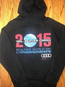 Alpine World Ski Championships Beaver Creek Hoodie Sweatshirt Jacket Size Small - Picture 1 of 4