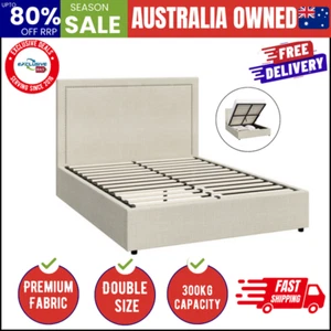 Bed Frame Double Size Gas Lift Base with Storage ADI - Picture 1 of 7