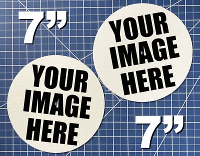 Set of two 7" Custom Personalized DJ Slipmat your Image, Portablist Portablism - Image 1 of 4
