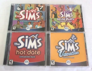 Used With Keys Sims 1 + 3 Expansions PC House Party Hot Date Vacation - Picture 1 of 1