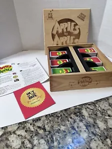 Apples to Apples Apple Crate Edition Game Wood Wooden Storage Box Case - Picture 1 of 7