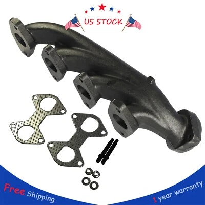 Nuevo colector de escape con kit de junta lado del pasajero derecho derecho derecho para camioneta Ford 5,4 L Foto 1 de 4