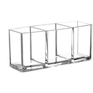 Clear Makeup Brush Organizer, Acrylic Cosmetics Brushes Storage Holders Cute Pen - Picture 1 of 7