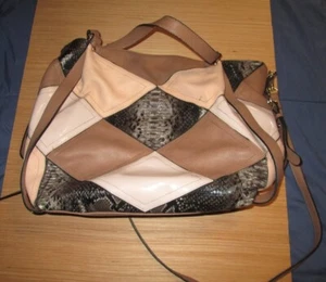 Big Buddha Multi Color Patchwork Tote Bag Large Tote Ladies Handbag - Picture 1 of 5