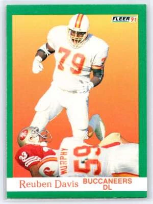1991 Fleer #372 Reuben Davis - Image 1 of 2