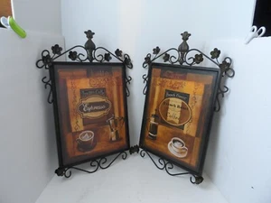 Markenlos Metall Wandkunst Dekor Kaffee Cafe Metallschilder - Menge 2 - 21" x 12" - Bild 1 von 8