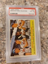 1958 Topps Braves Fence Busters #351 PSA 4 VG-EX