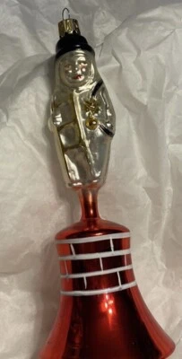 Christopher Radko Chimenea Barrido Campana Adorno de Navidad. Vintage 1992 Foto 1 de 4