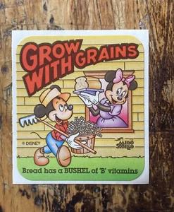 Vintage 80er Mello Smello MICKEY MOUSE Scratch Sniff Sticker Mission Nutrition RAR! - Bild 1 von 3