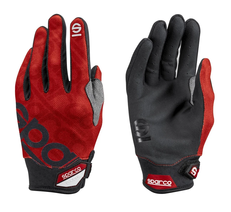 Sparco 002093RS2M MECA 3 Mechanics Gloves Medium Red