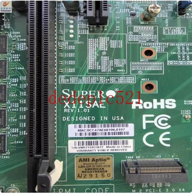 1 PCS AMD X11sAE C236 Chipsatz Single Channel 1151 Pin Server Mainboard - Image 1 of 3